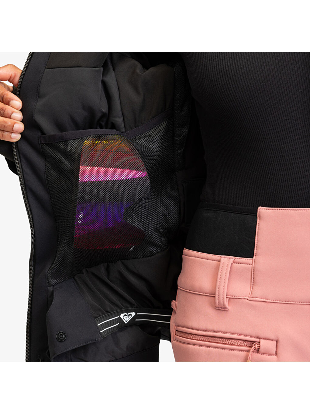 Dusk Kadın Siyah Snowboard Ceketi-6