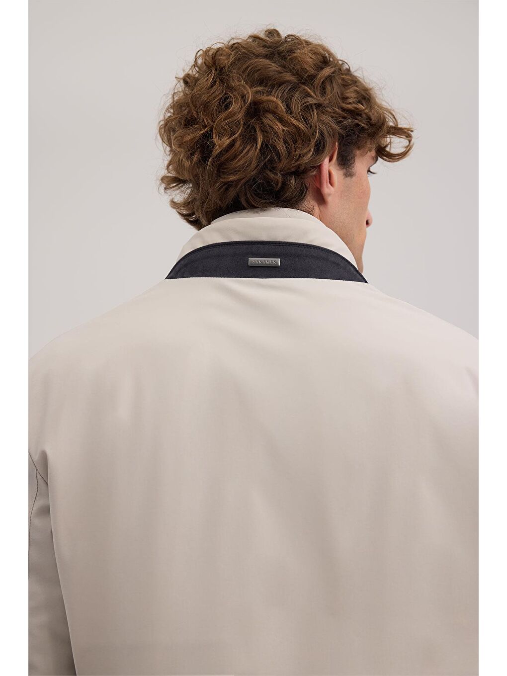 Bej Comfort Fit Hakim Yaka Mont-4