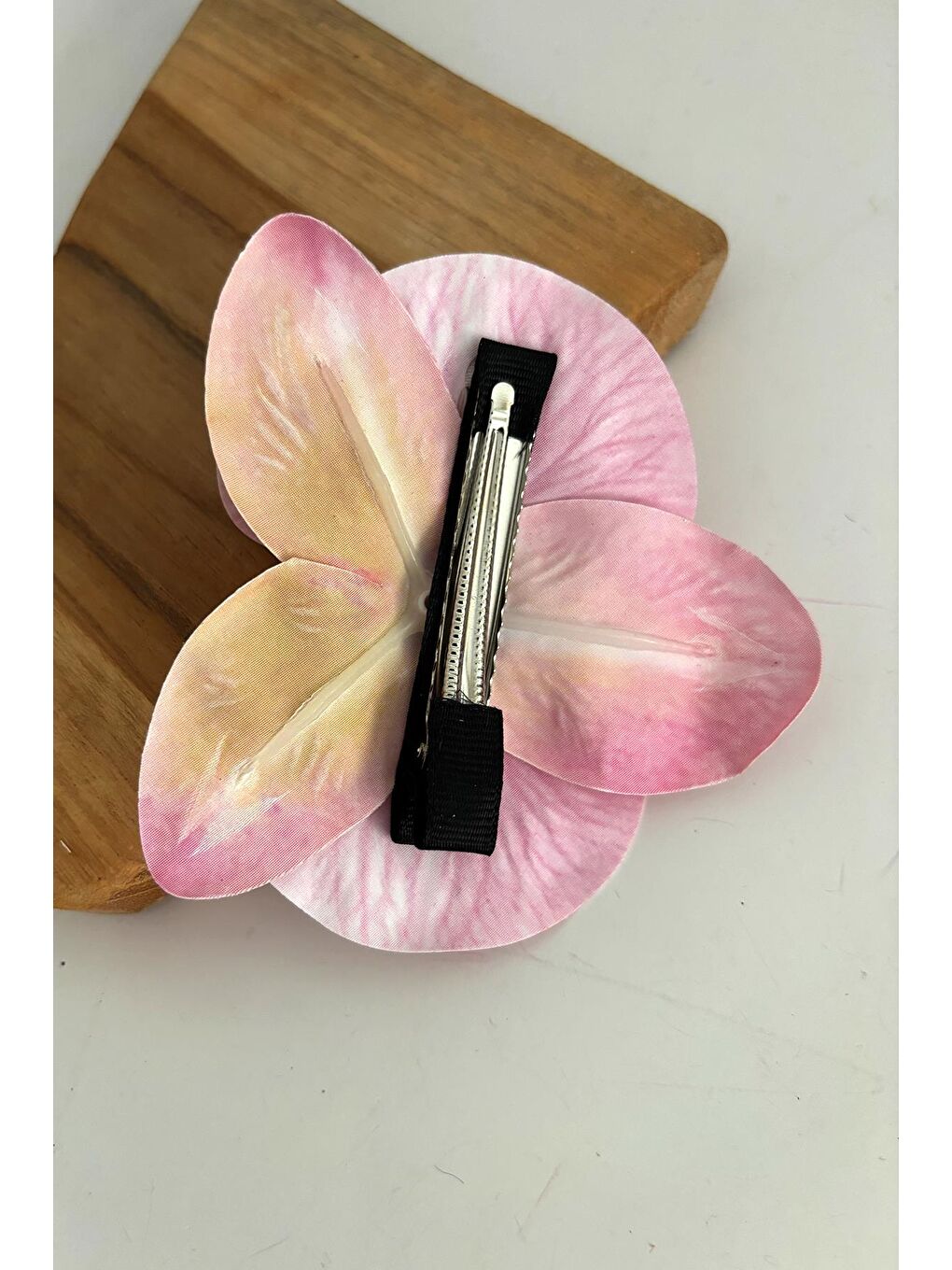 Pembe Aloha Orkide Çiçeği Süslü Çok Amaçlı Pens Toka-3