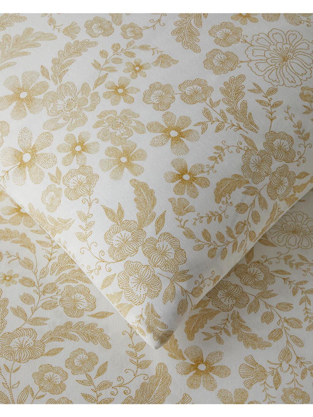 Vionne Kolay Ütülenir Çarşaflı Çift Kişilik Nevresim Takımı 200x220 cm Açık Sarı-5