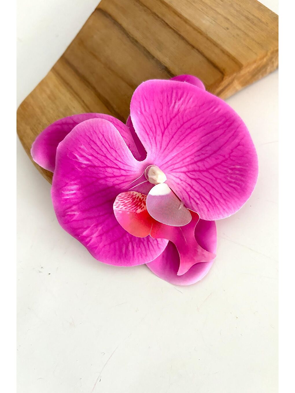 Pembe Aloha Orkide Çiçeği Süslü Çok Amaçlı Pens Toka-3