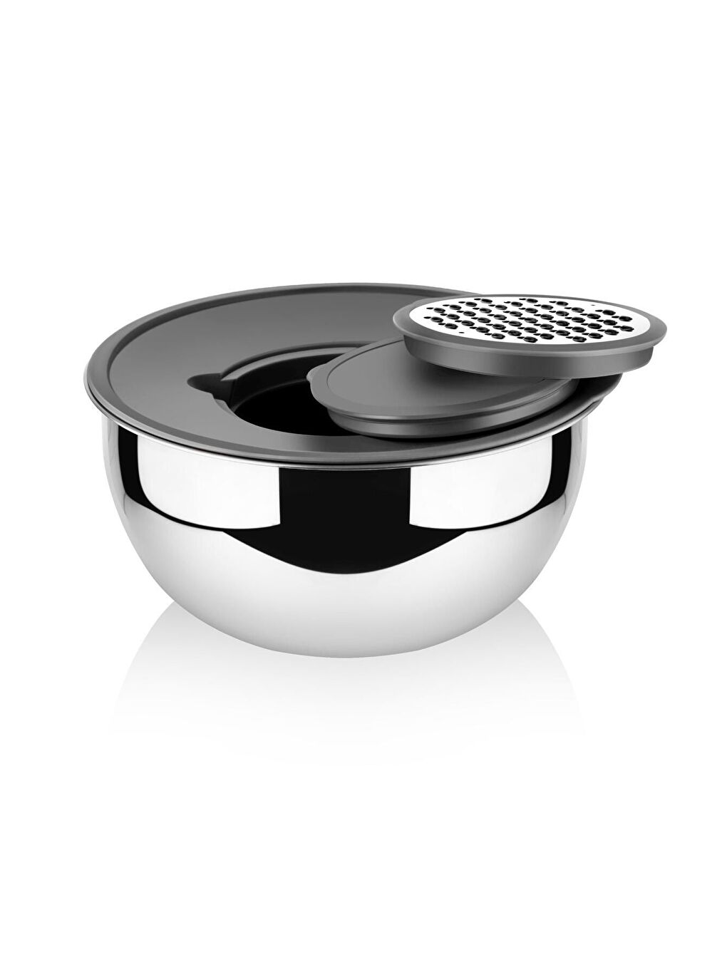 Pro Gri 8 Parça Rendeli Karıştırma Ve Saklama Kabı (16-20-24 CM)-5