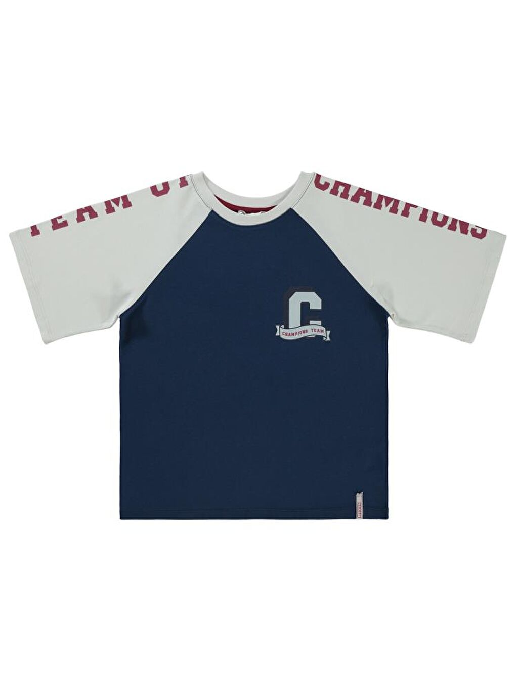 Boys 34 Baskılı 6-9 Yaş Tişört - Lacivert8-9 Yaş-2