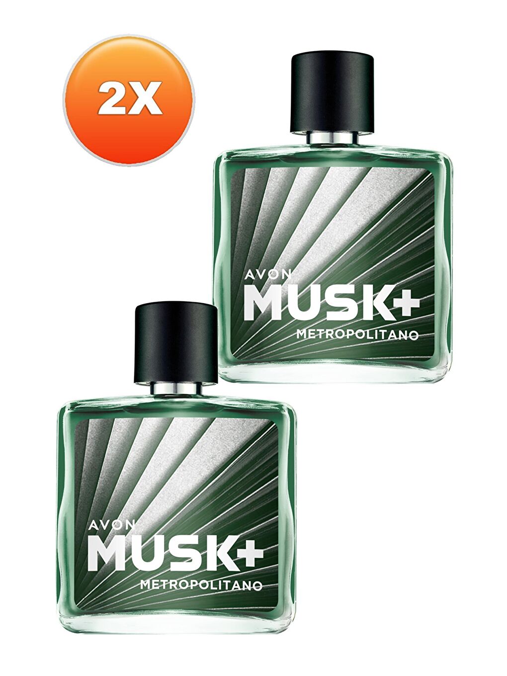 AVON Renksiz Musk Metropolitano Erkek Parfüm Edt 75 Ml. İkili Set - 1