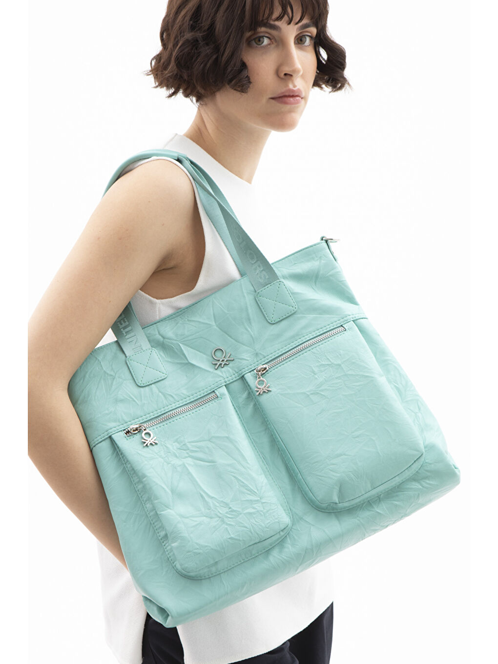 Yeşil Kadin Kol Çantasi Yeşi̇l BNT1472-1