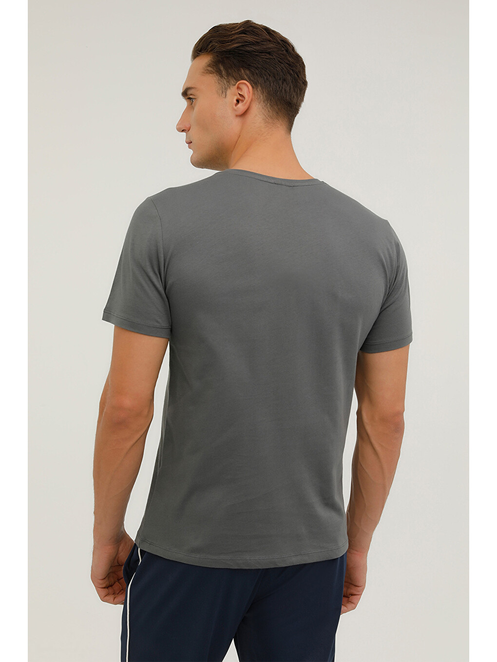 Gri M-cg562 Forest T-shırt 2p Antrasit Erkek Kısa Kol T-shirt-1