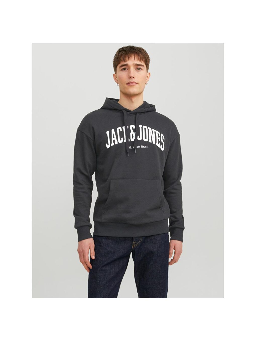 Hood Josh Erkek Siyah Kapüşonlu Sweatshirt