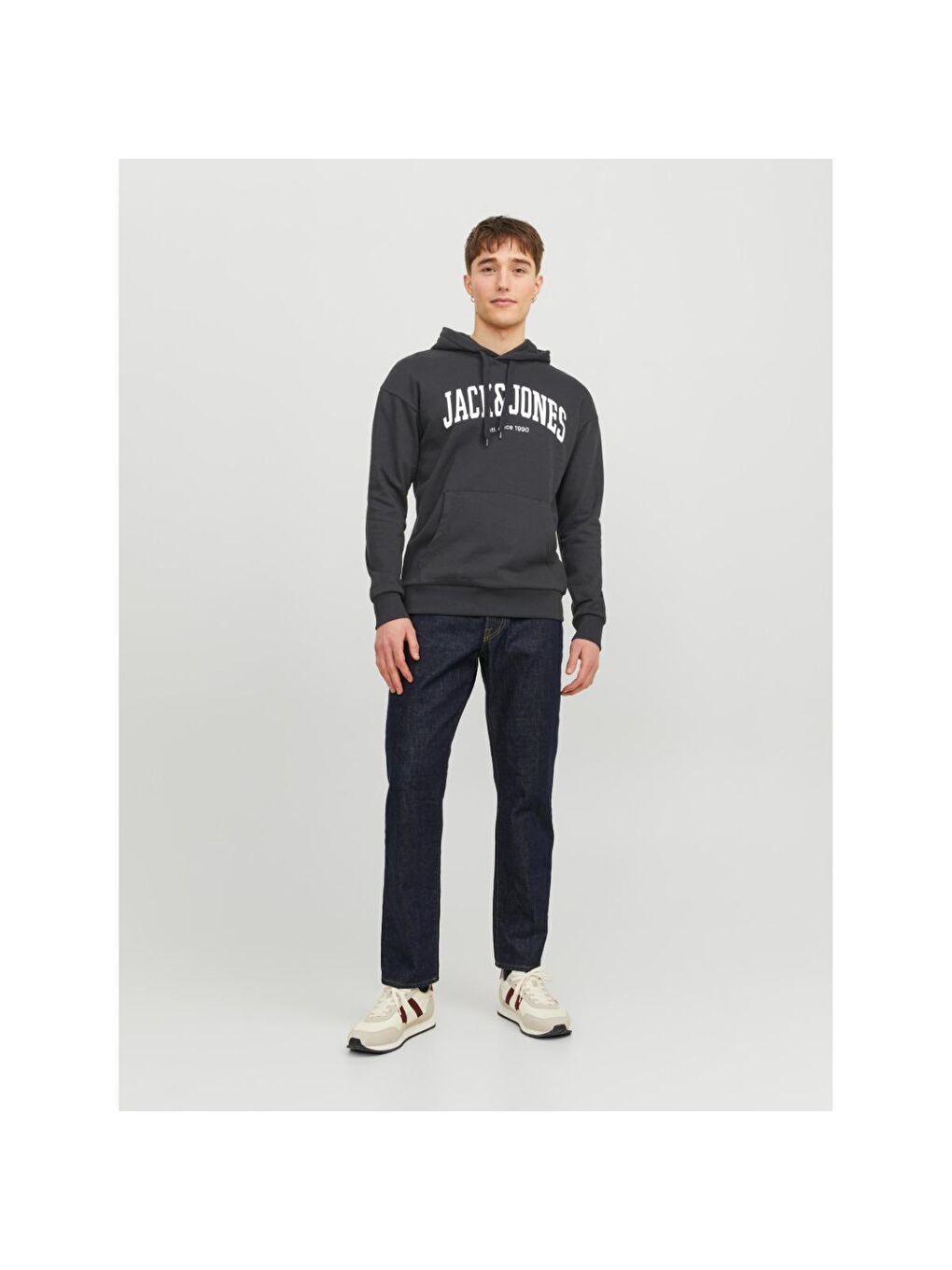 Hood Josh Erkek Siyah Kapüşonlu Sweatshirt-1