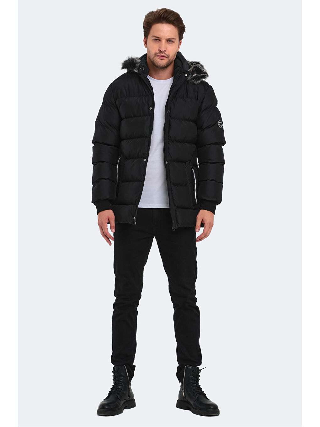 HECK Erkek Siyah Mont & Kaban-6