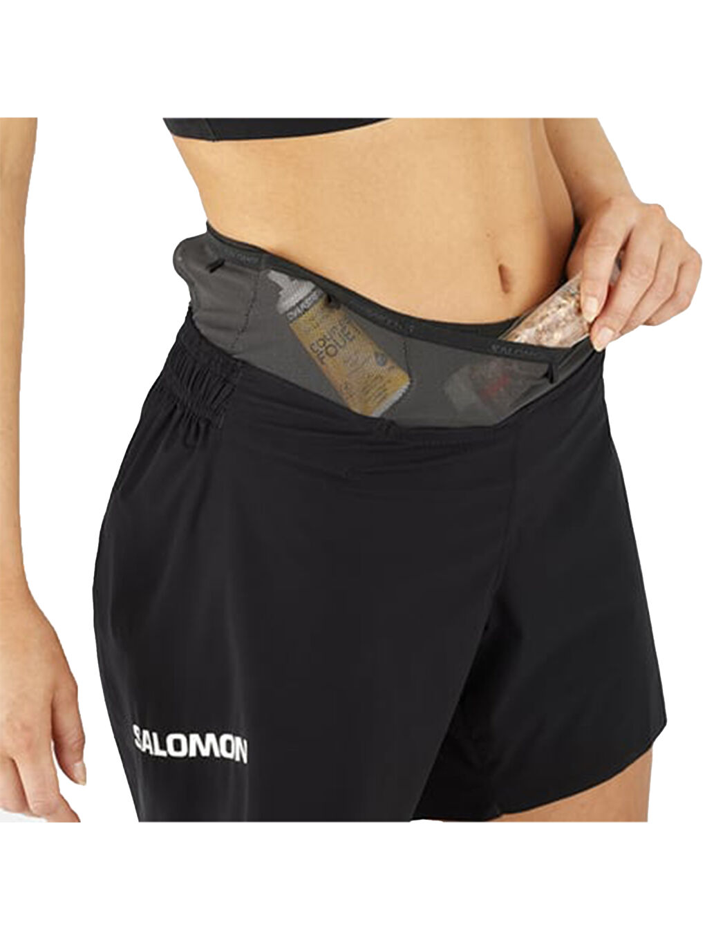 S/lab Sense Short Kadın Siyah Koşu Şortu-2