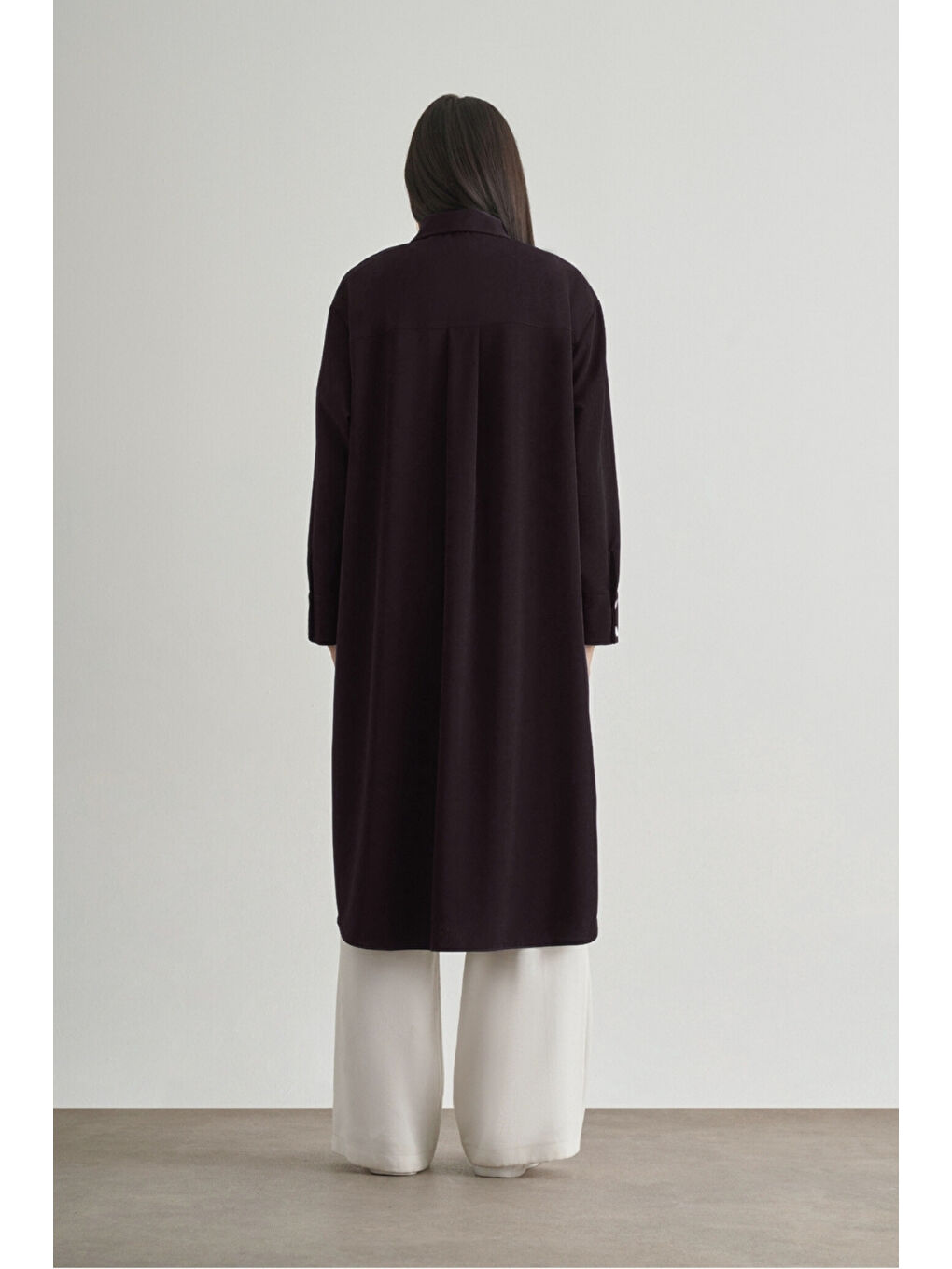 Mizallle Çıtçıtlı Uzun Yazlık Siyah Tunik-2