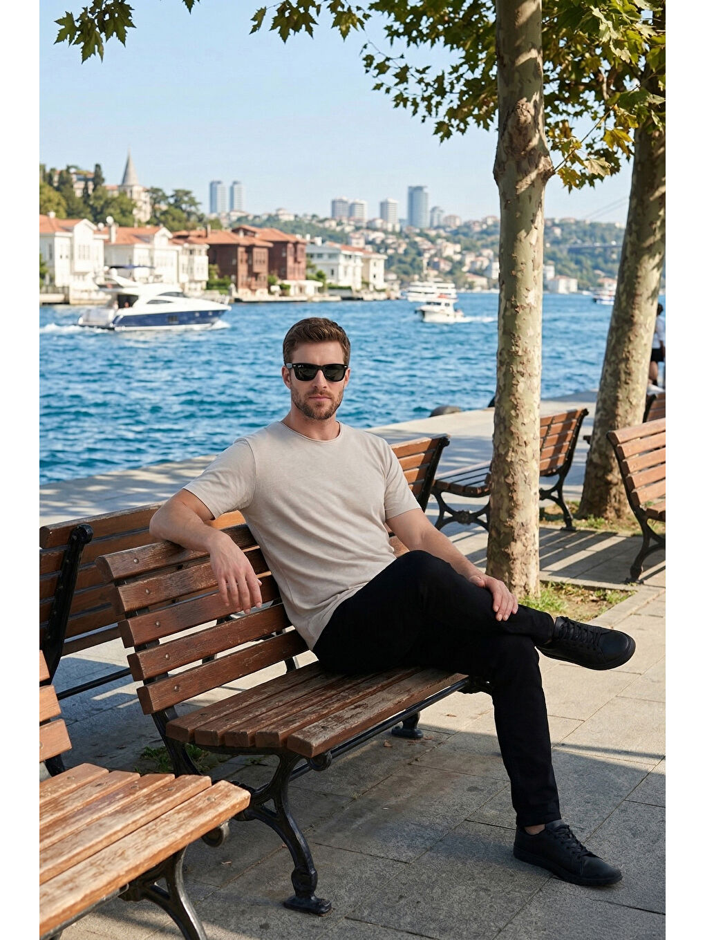 Siyah Dar Kalıp Yüksek Bel Dar Paça Jean Pantolon 3300C63TOKYO-1