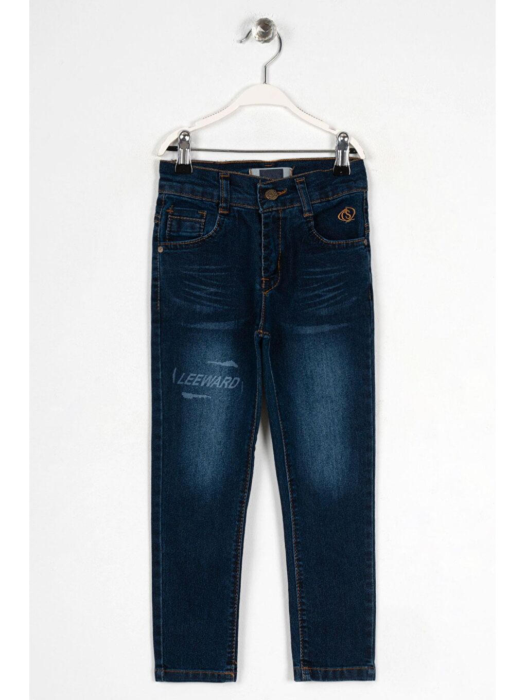 Elastanlı Mavi Renk Erkek Çocuk Jean Pantolon