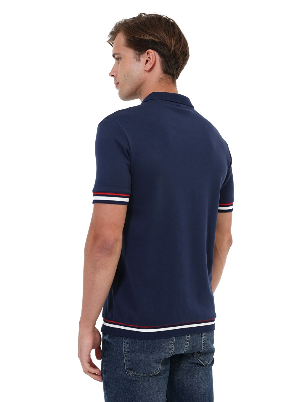 Lacivert Ml Bont 12ess800 Lacı Erkek Kısa Kol T-shirt-3