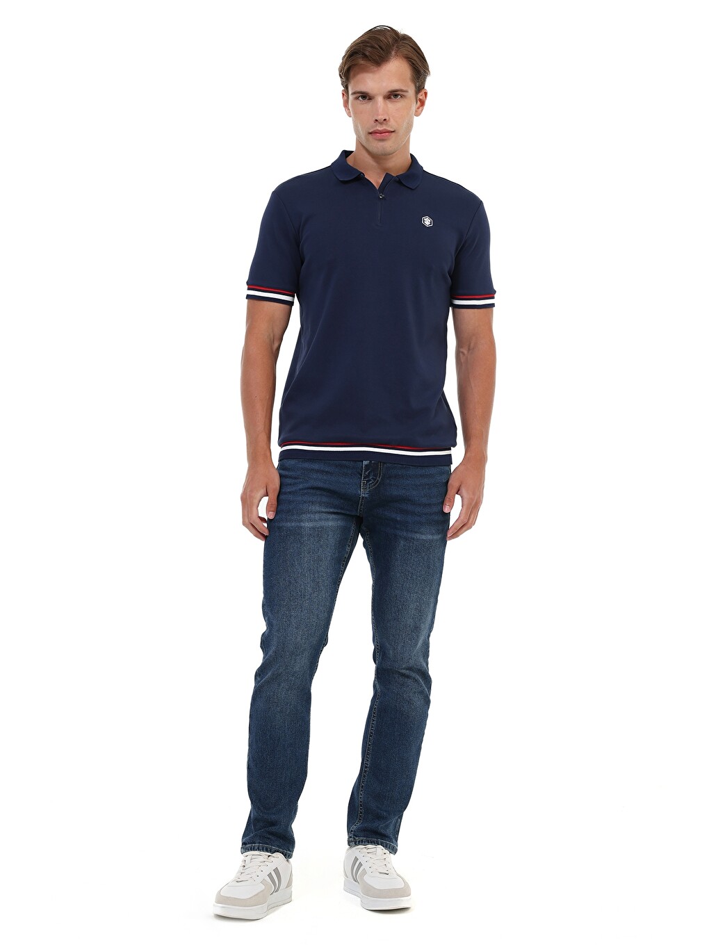 Lacivert Ml Bont 12ess800 Lacı Erkek Kısa Kol T-shirt-4