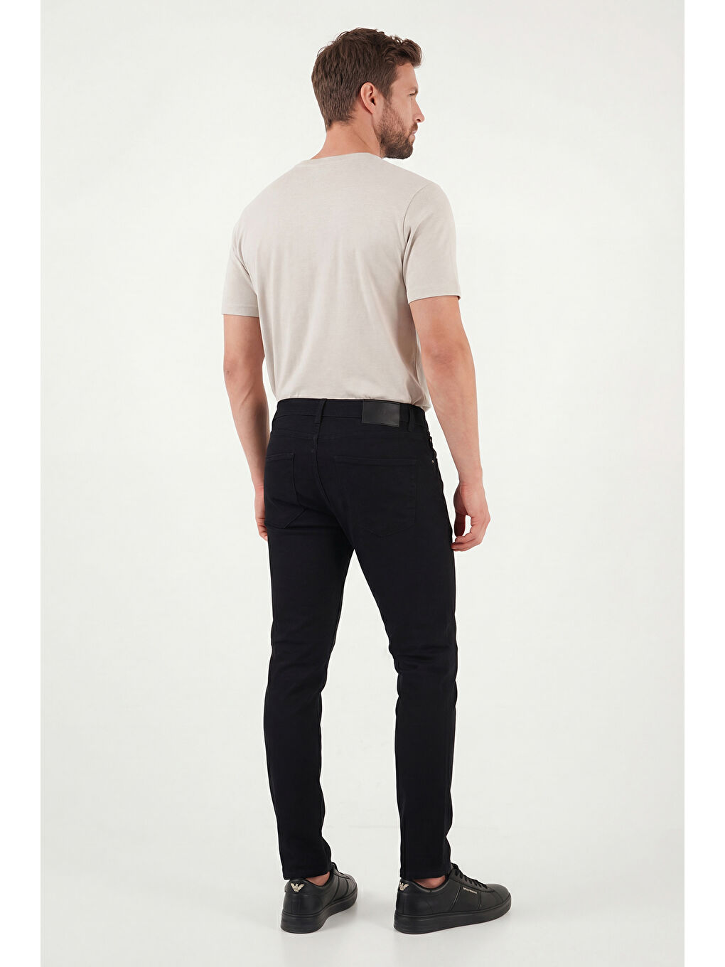 Siyah Dar Kalıp Yüksek Bel Dar Paça Jean Pantolon 3300C63TOKYO-6