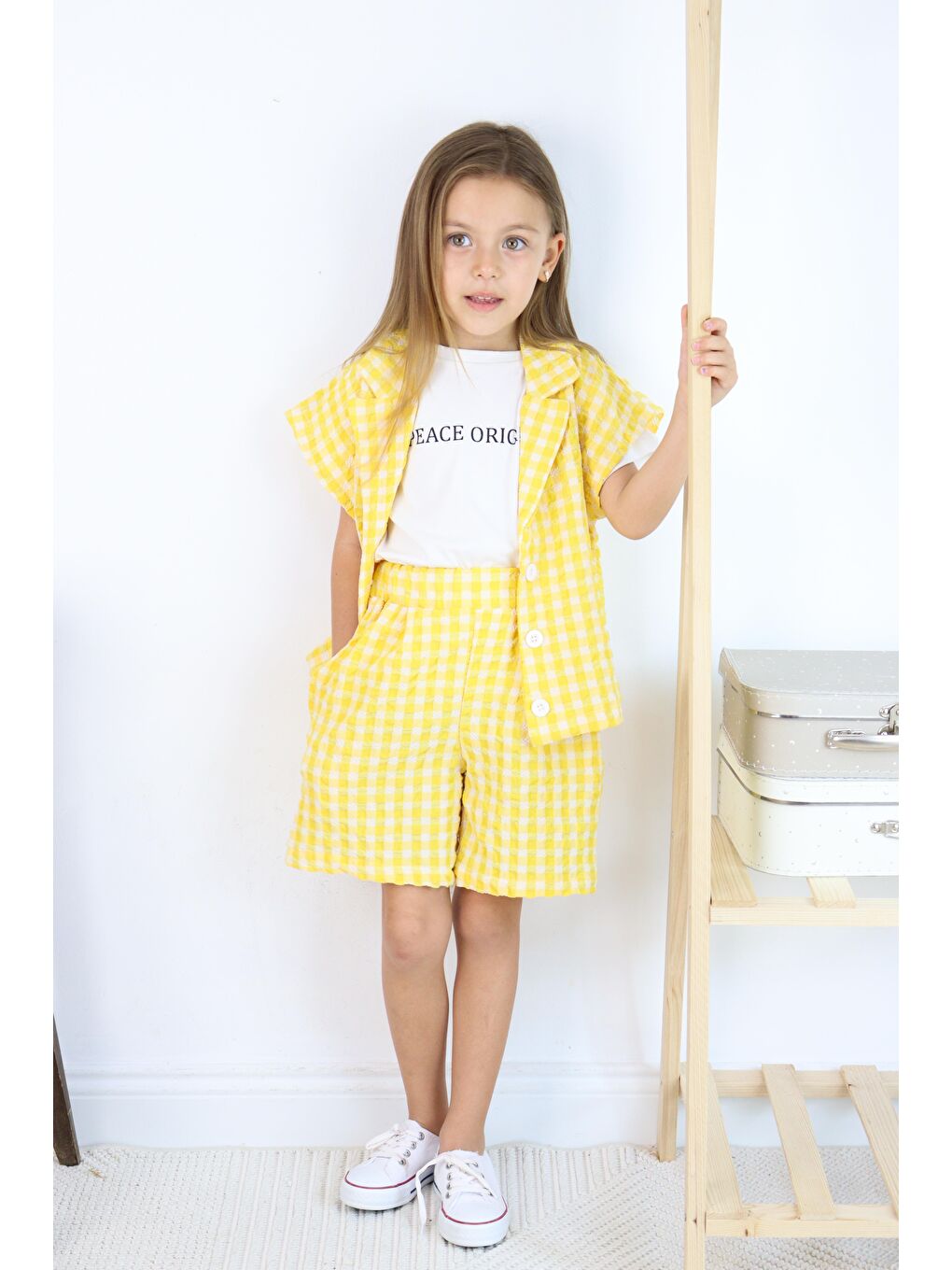 Sarı Pötikareli 3lü Takım-1