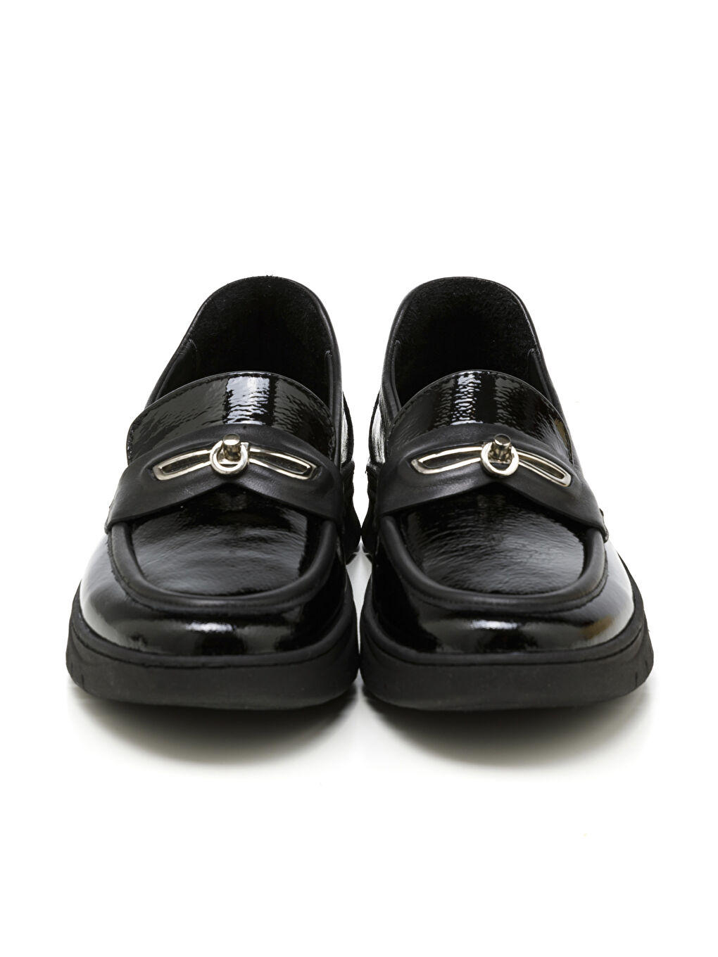 Kadın Oxford ( Klasik) MAR-25Y-192-208 Siyah Kırışık Rugan-2