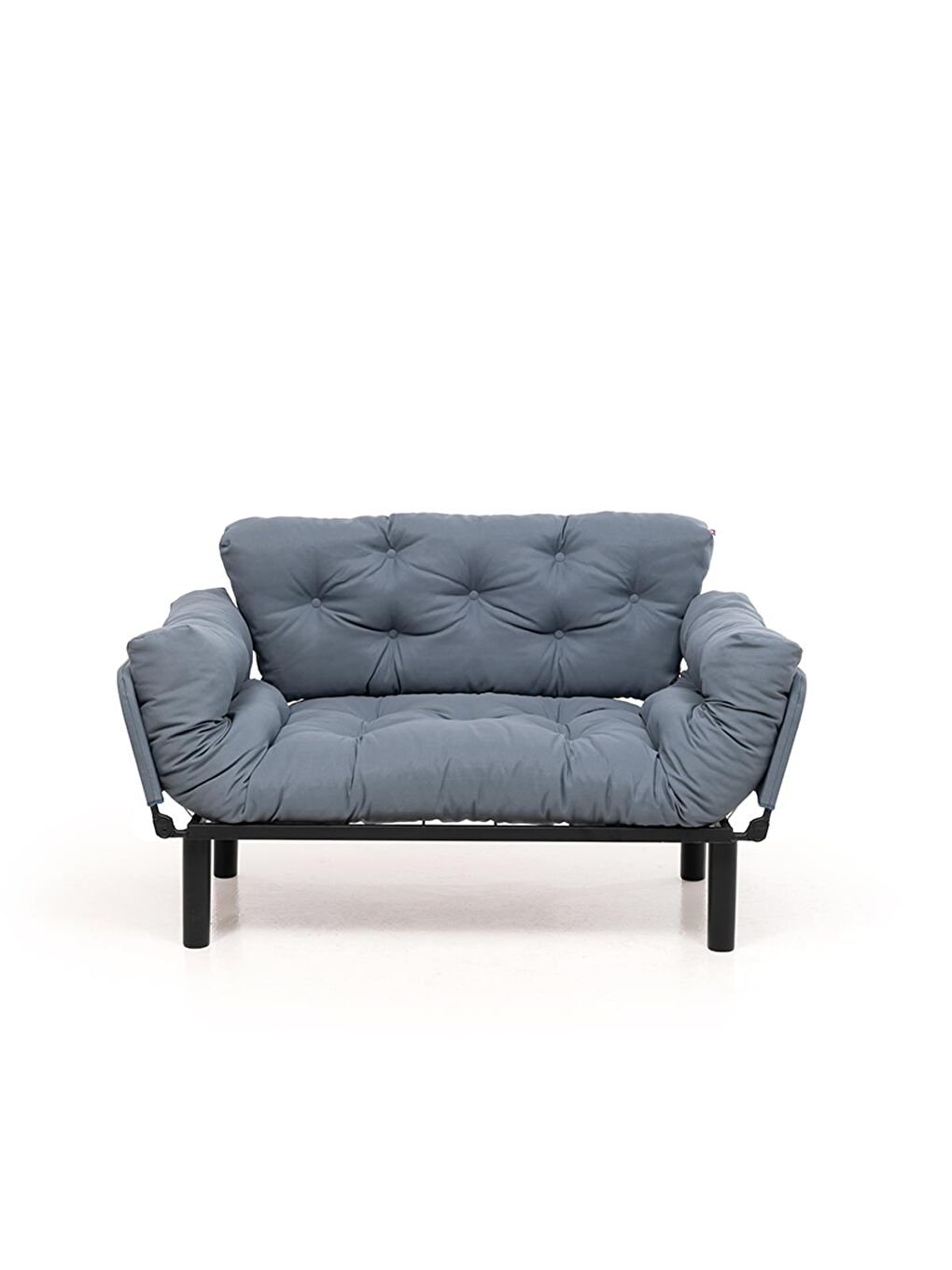 Nitta İkili Su Geçirmez Yataklı Bahçe Koltuğu - Gri-Mavi-1