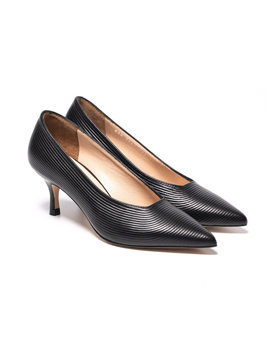 Siyah Kadın Topuklu/ Stiletto 9841 152 Leather-2