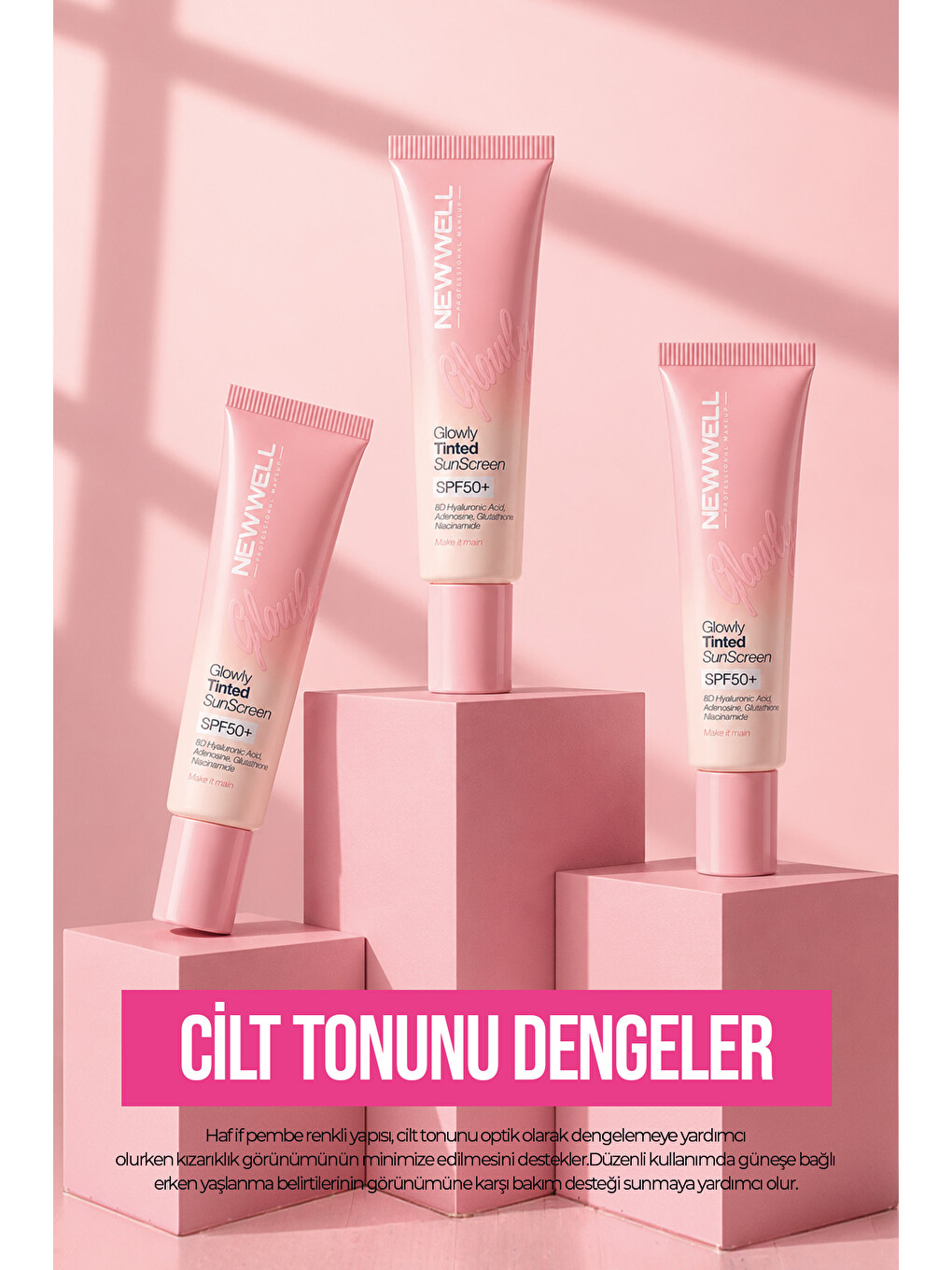 Glowly Tinted Mineral Sunscreen Spf50+ | Renkli Mineral Filtreli Güneş Koruyucu Krem 35 Ml-2