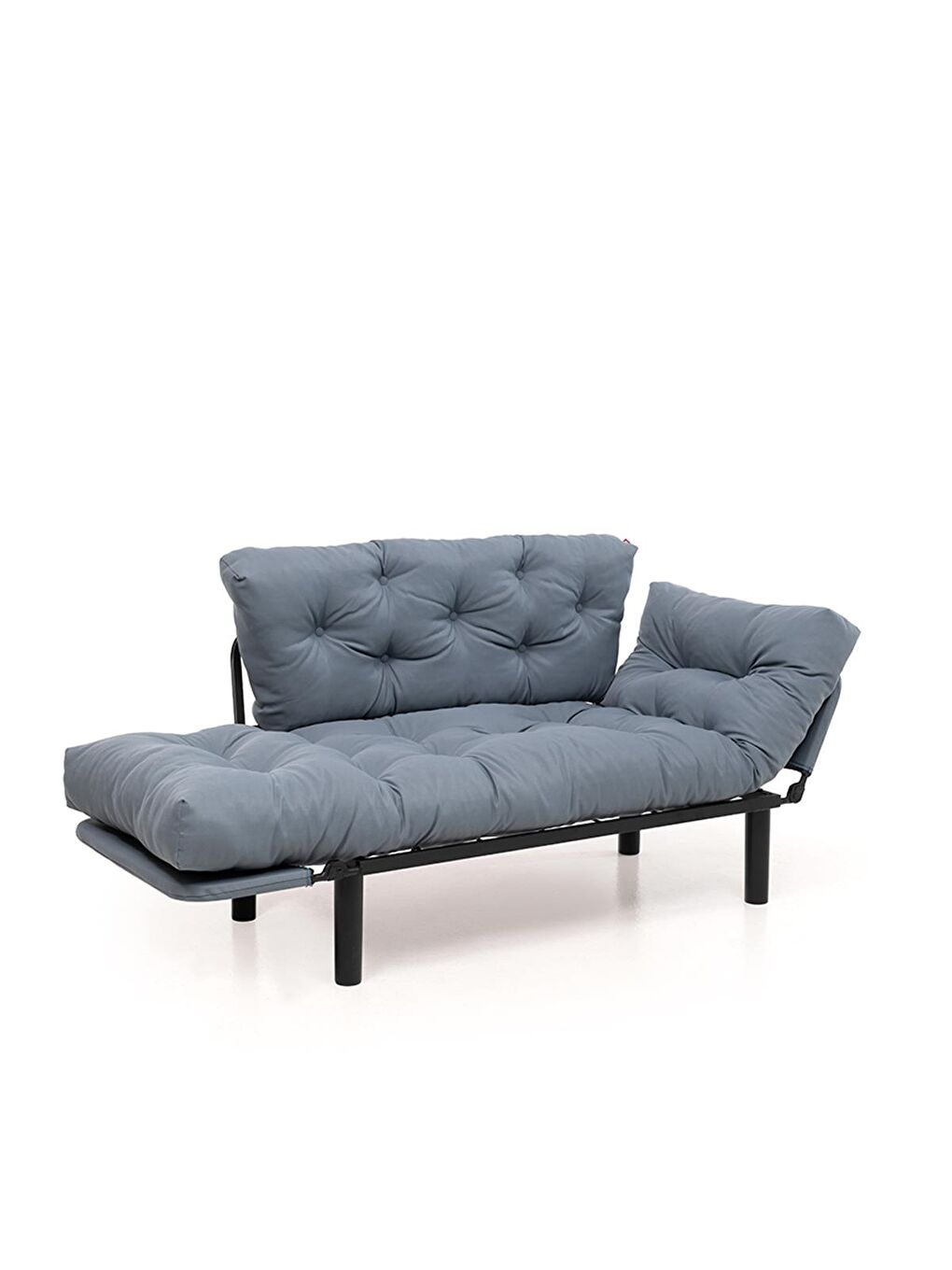 Nitta İkili Su Geçirmez Yataklı Bahçe Koltuğu - Gri-Mavi-3