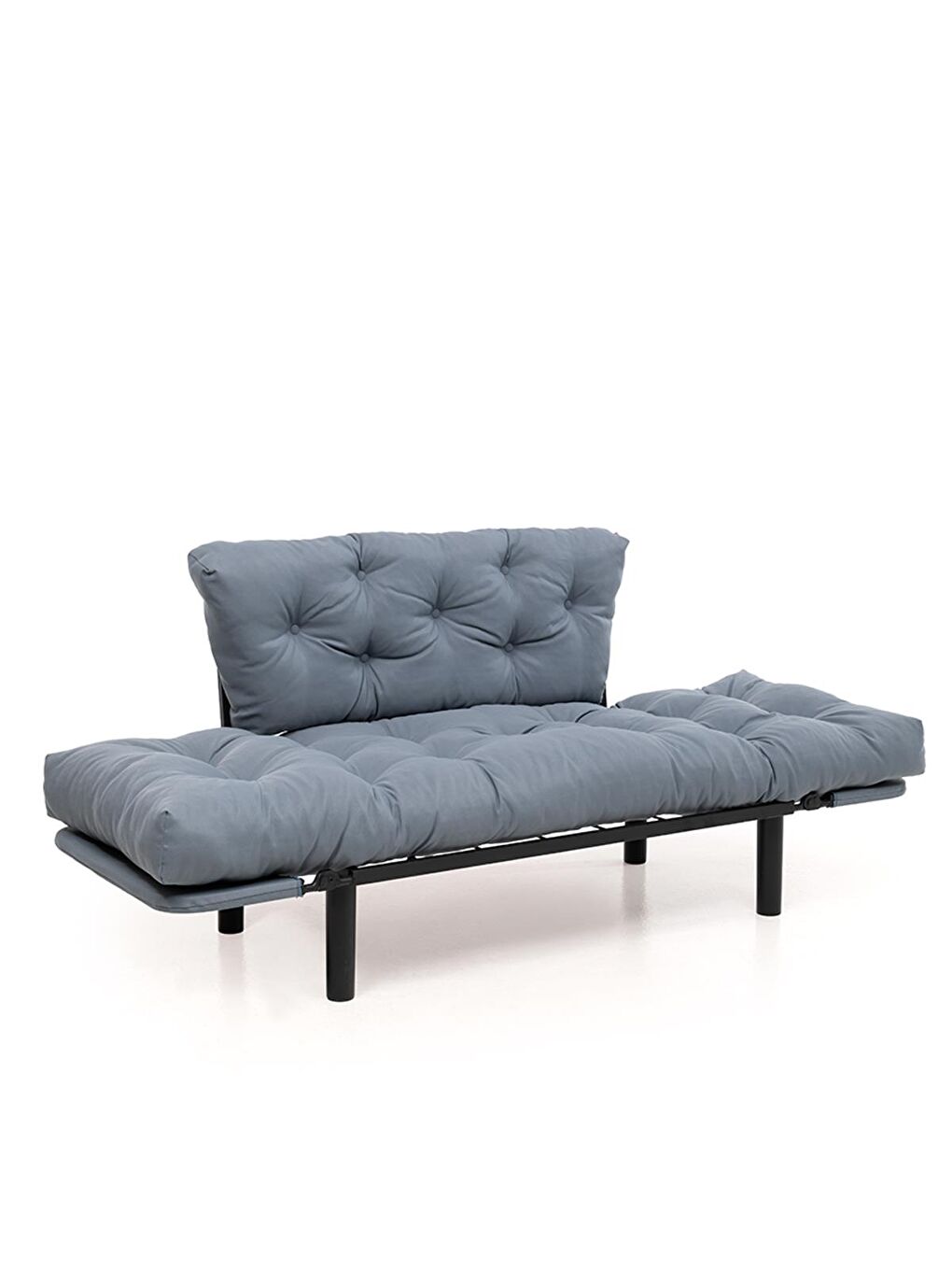 Nitta İkili Su Geçirmez Yataklı Bahçe Koltuğu - Gri-Mavi-6