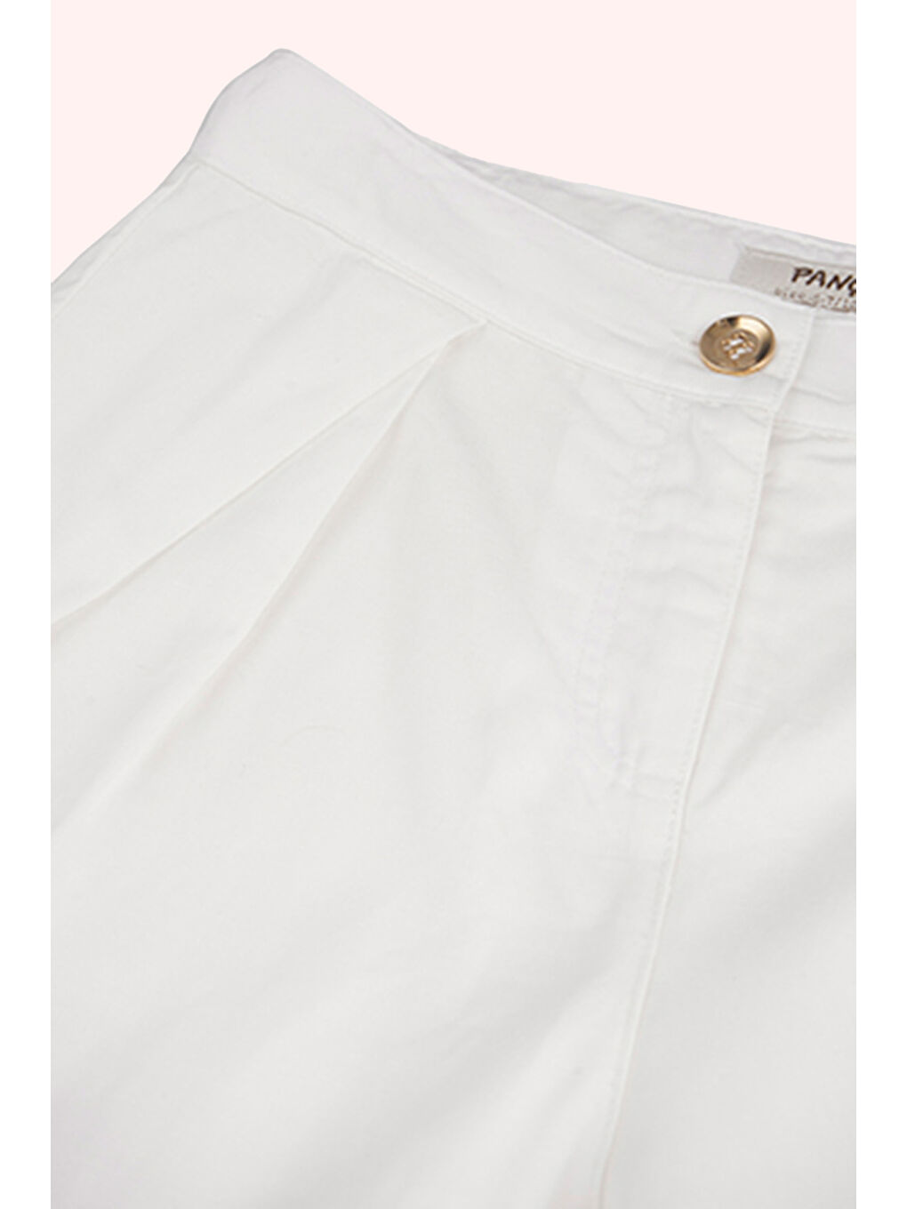 Kız Çocuk Düğmeli Pantolon Ekru-1