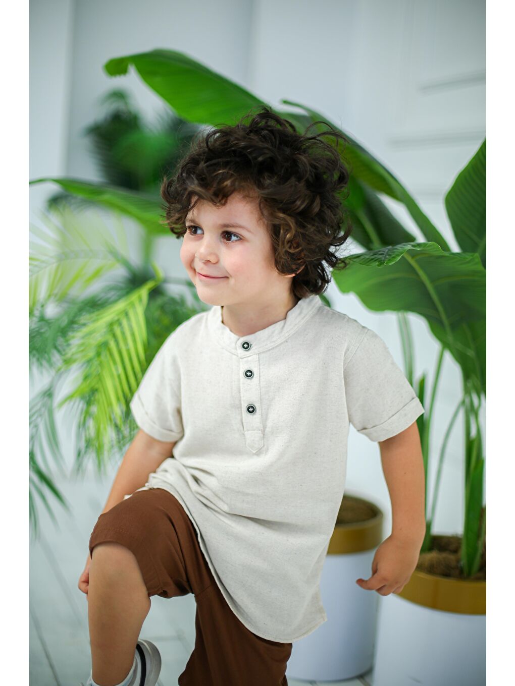 Kahverengi Hakim Yaka İkili Takım-1