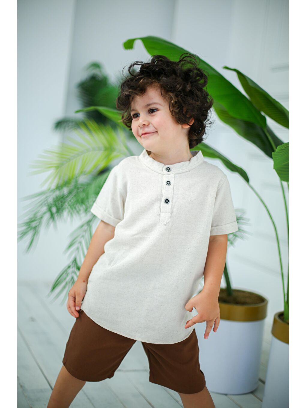 Kahverengi Hakim Yaka İkili Takım-2