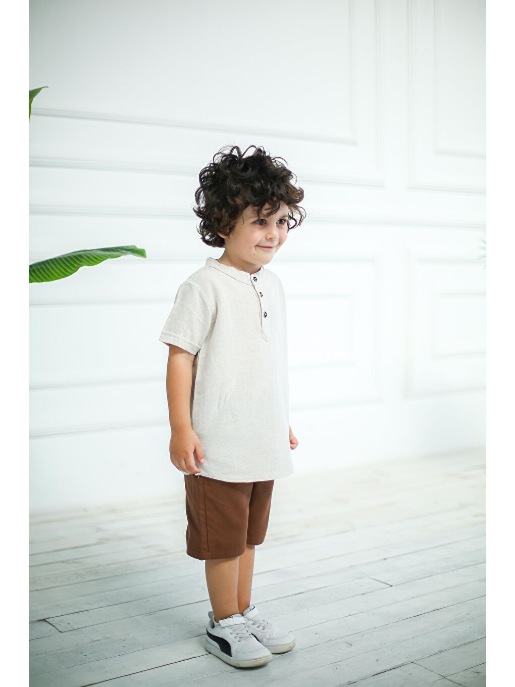 Kahverengi Hakim Yaka İkili Takım-3