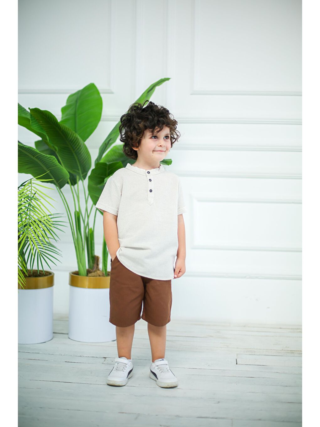 Kahverengi Hakim Yaka İkili Takım-4