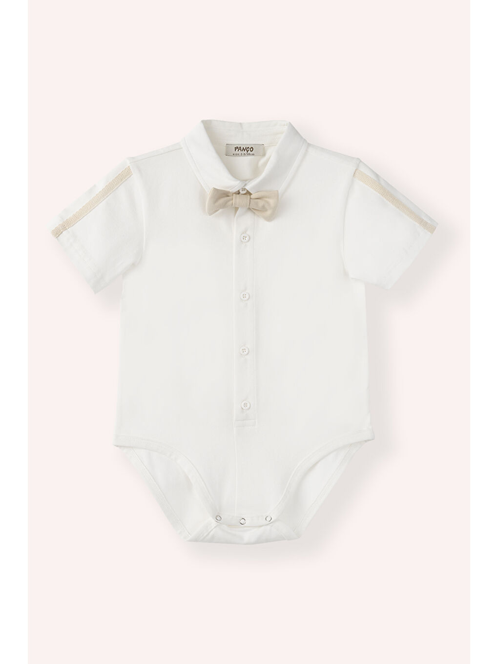 Erkek Çocuk Örme Gömlek Ekru