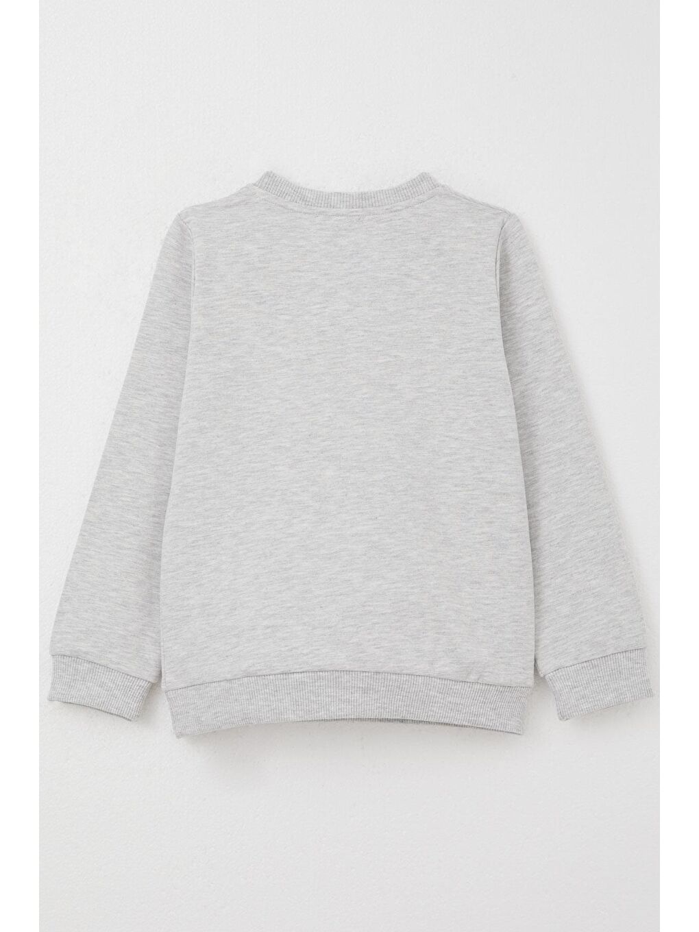 Kız Çocuk Sweatshirt Sevimli Ayıcıklar Baskılı Açık Gri Melanj (1.5-3 Yaş)-1