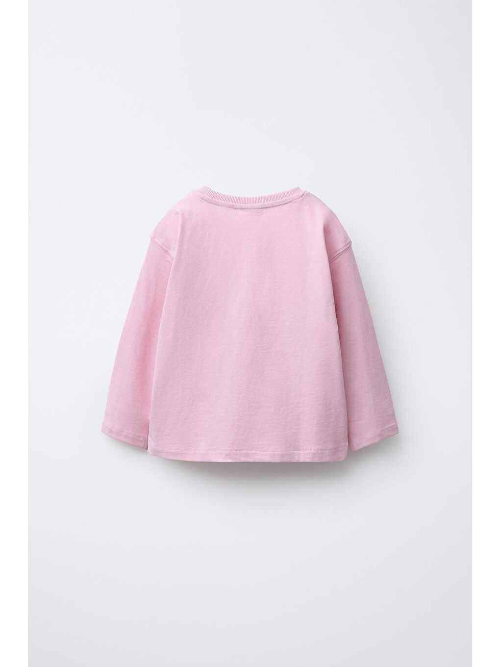 Karışık Kız Çocuk Pamuklu 3'Lü Uzun Kollu Tişört Seti – Ekru, Pembe, Siyah-2