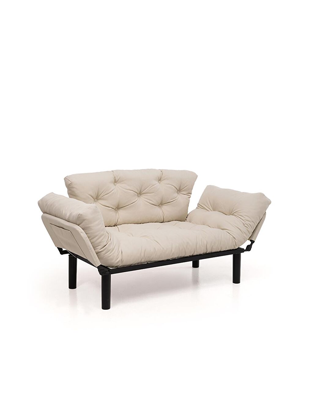 Nitta İkili Su Geçirmez Yataklı Bahçe Koltuğu - Bej-4