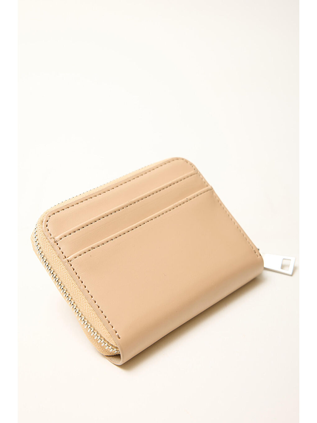 Kahverengi Logolu Mini Cüzdan Sütlü Kahve-2