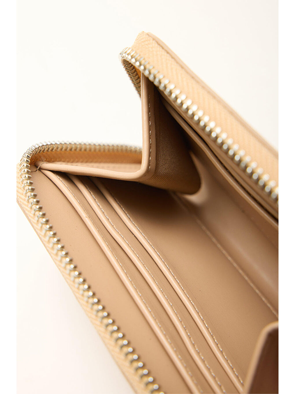 Kahverengi Logolu Mini Cüzdan Sütlü Kahve-4