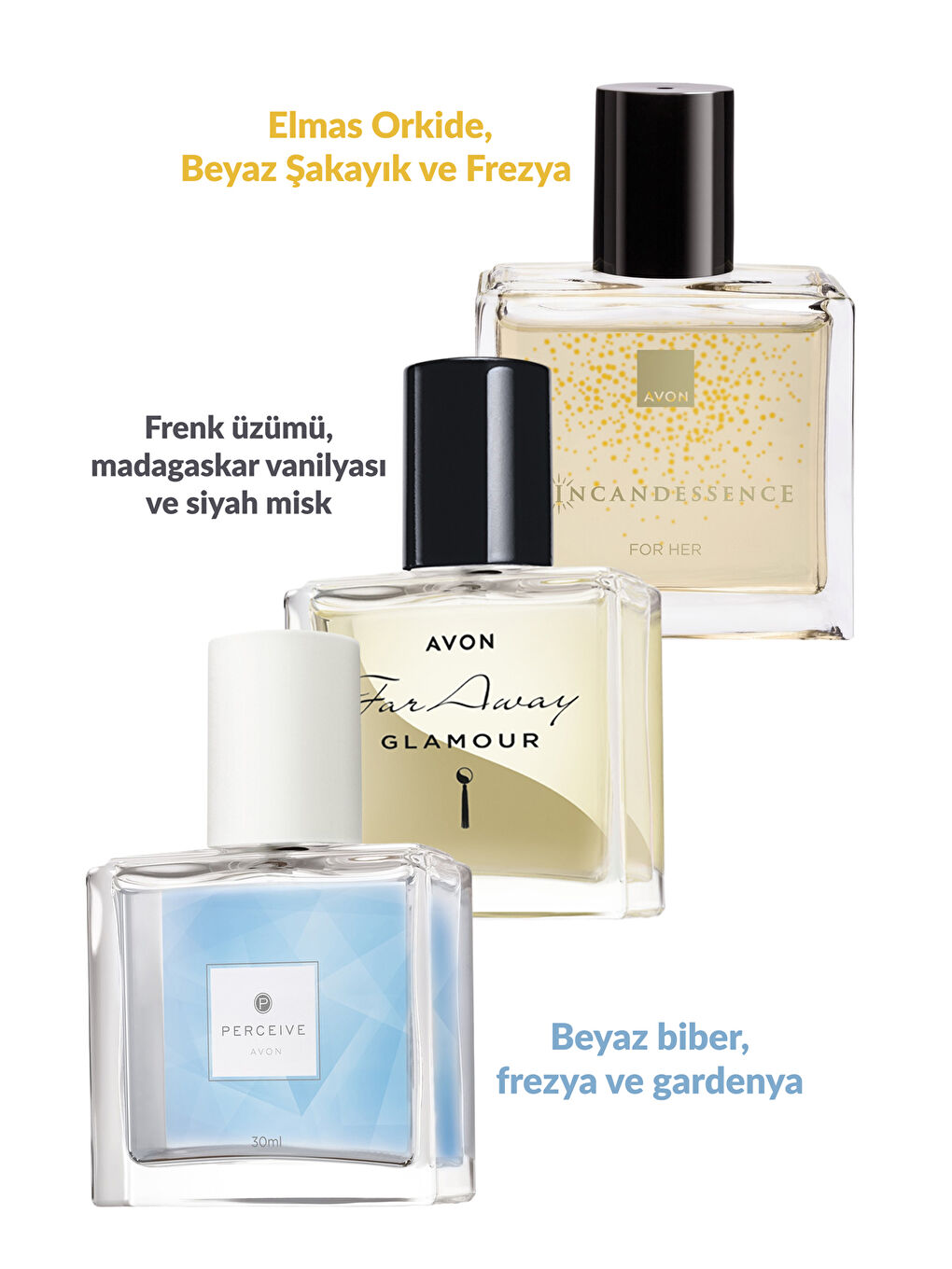 AVON Incandessence Perceive ve Far Away Glamour Kadın Parfüm Paketi - 1