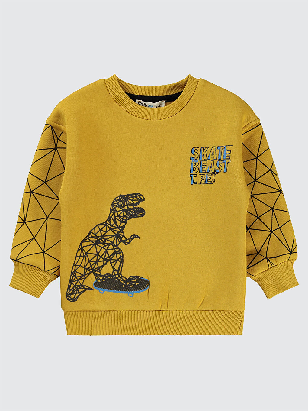 Civil Kahverengi Boys Erkek Çocuk Sweatshirt 2-5 Yaş Hardal