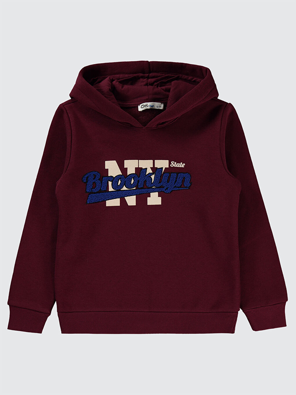 Civil Boys Erkek Çocuk Sweatshirt 6-9 Yaş Bordo