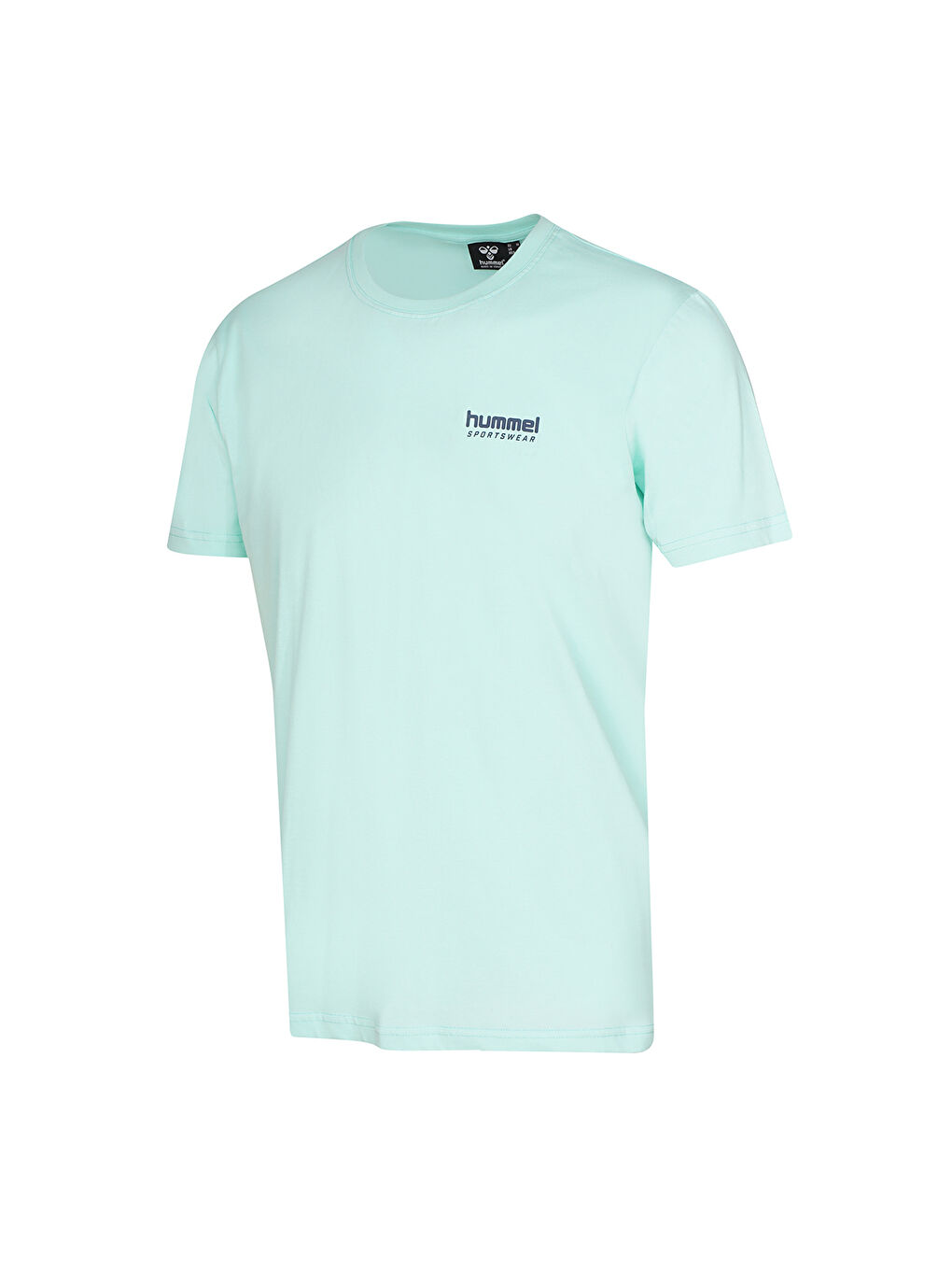 Trinar Erkek Turkuaz Yuvarlak Yaka Tişört-1