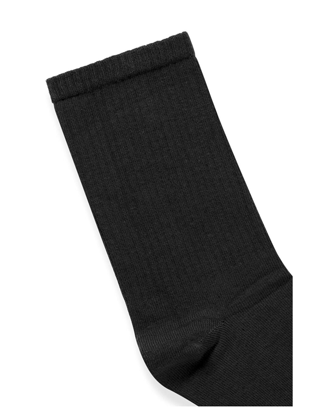 Uzun Basıc Soket Çorap Siyah-1