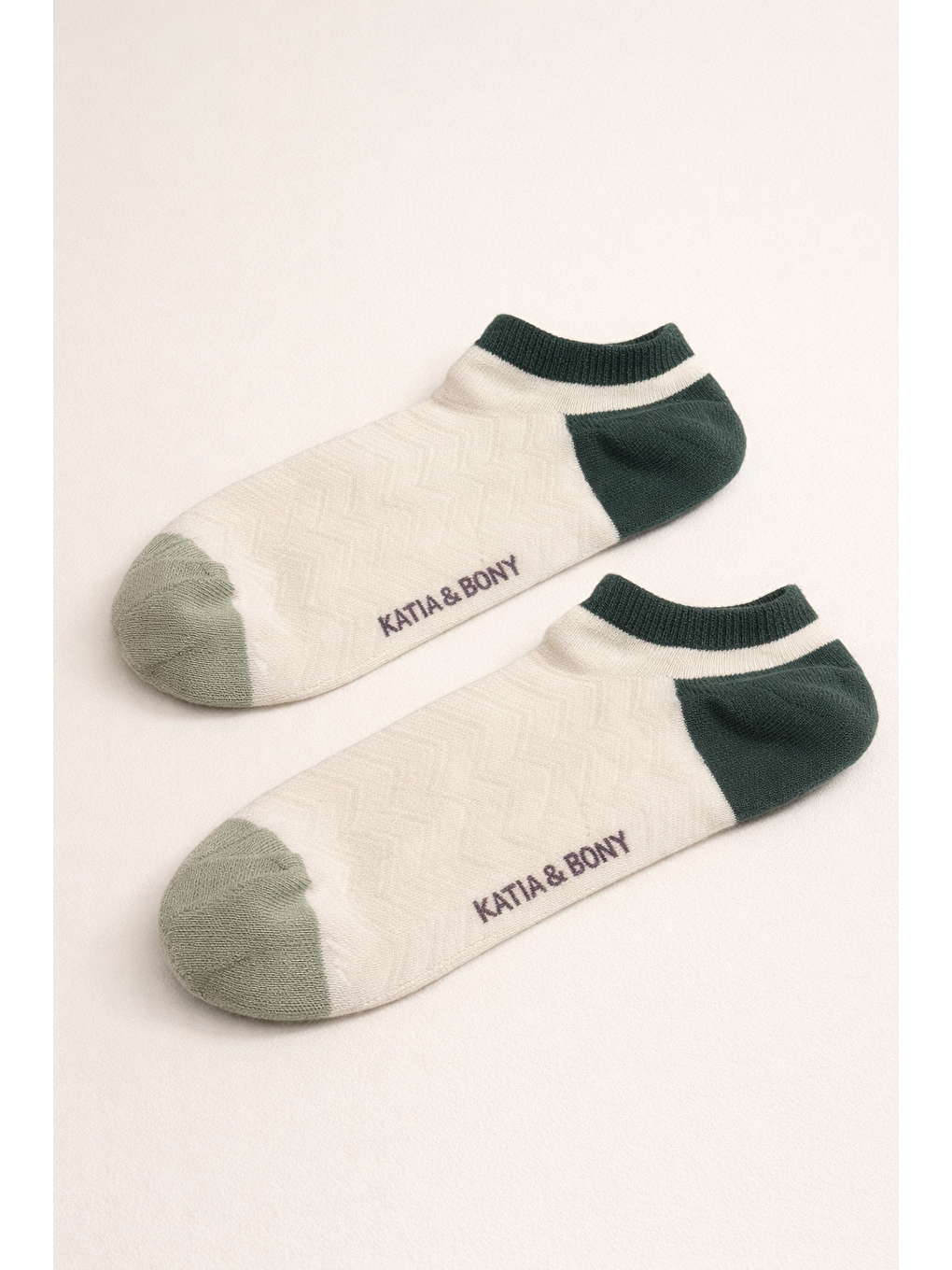 Karışık Erkek 2'Li Dokulu Görünmez Çorap-2