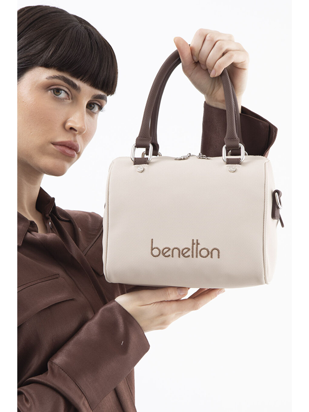 Kadin Kol Çantasi Bej-Kahve BNT1618-1