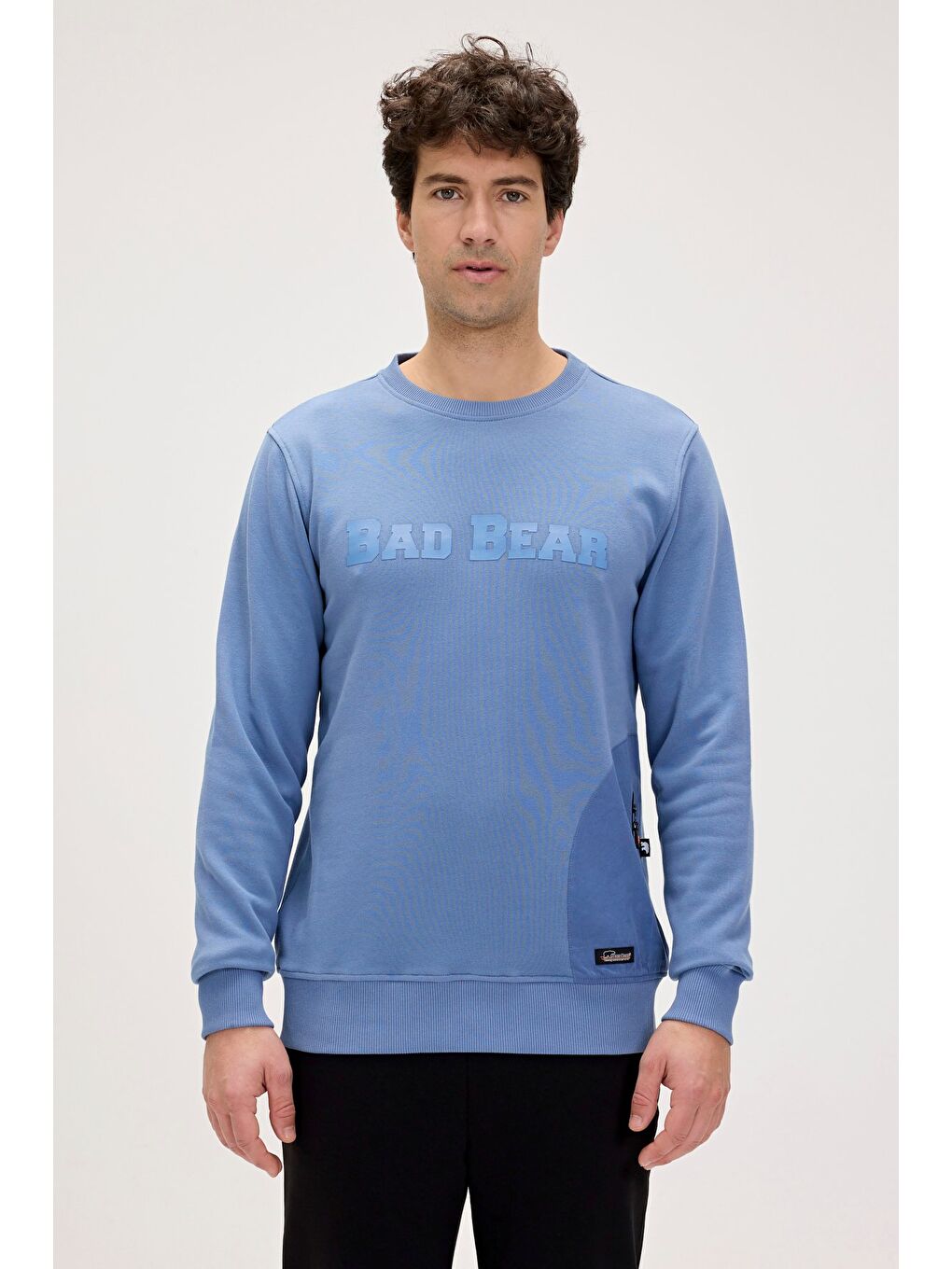 Bad Bear Açık Mavi Marlow Element Mavi Erkek Sweatshirt