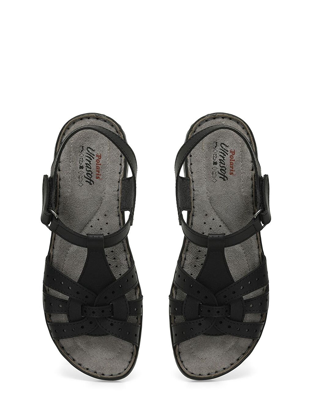 Siyah Kadın Comfort Sandalet-3