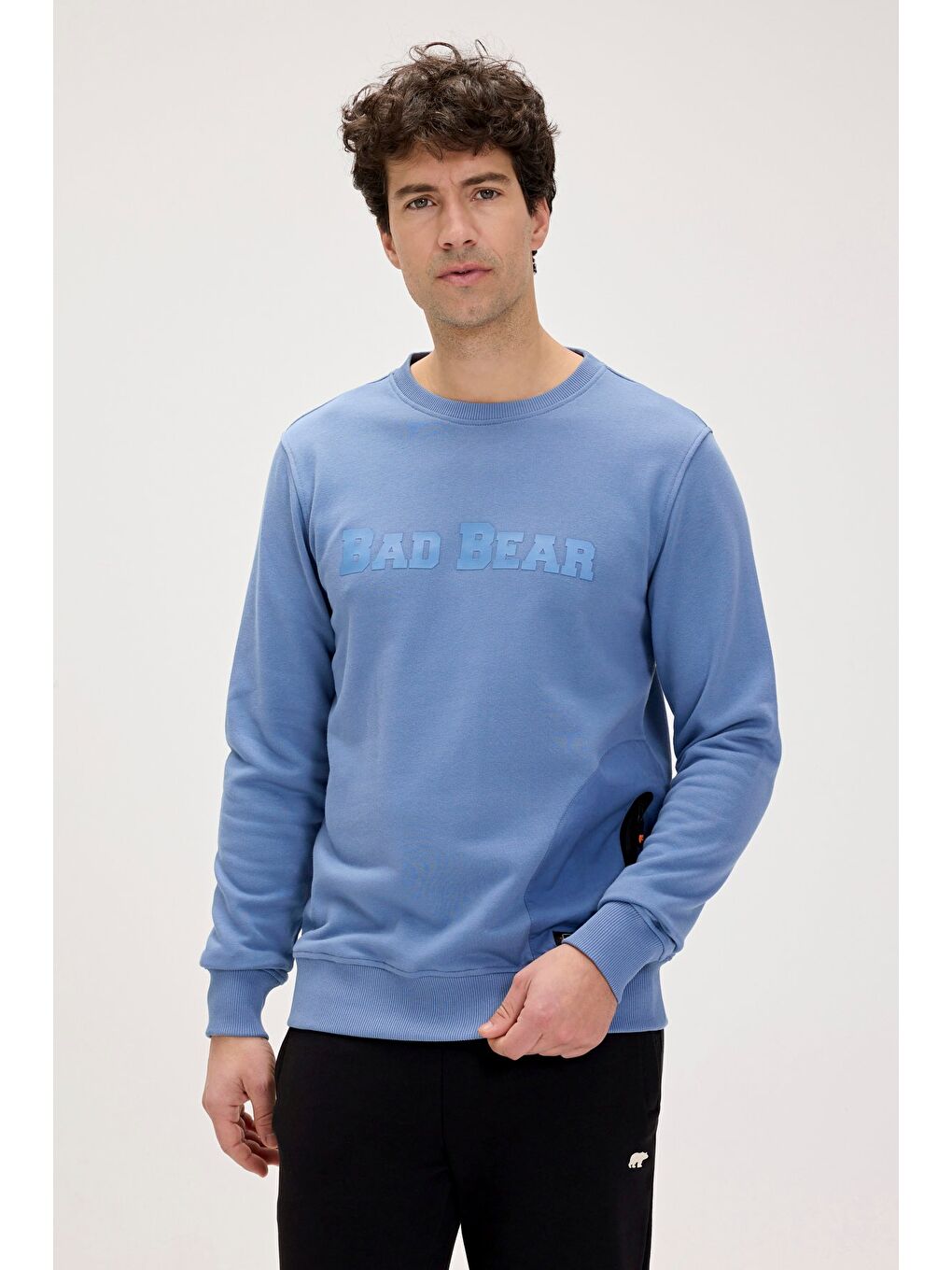 Bad Bear Açık Mavi Marlow Element Mavi Erkek Sweatshirt - 5