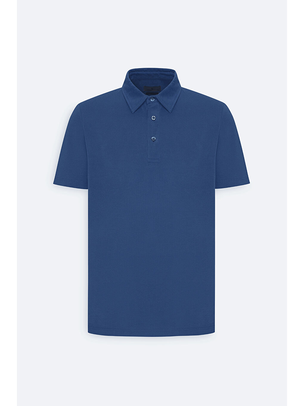 Erkek İndigo Slim Fit Dar Kesim Polo Yaka Tişört-5