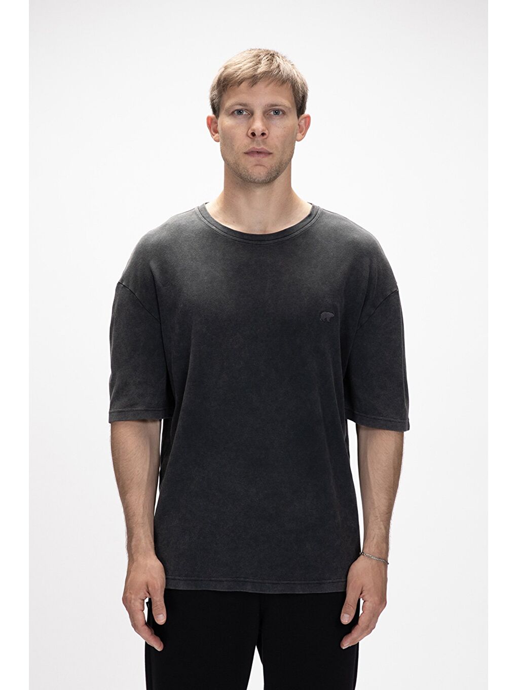 Wild Siyah Baskılı Erkek %100 Pamuk Tişört